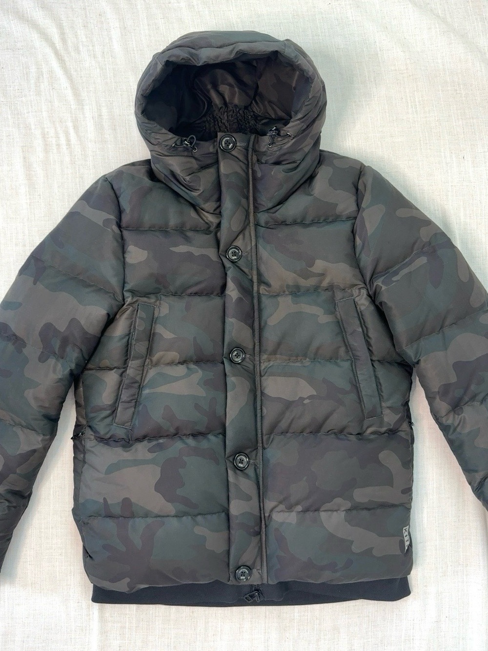 Kith x Nano Universe Nishikawa Down Hooded Puffer Jacket Woodland Camo Small - Picture 4 of 16